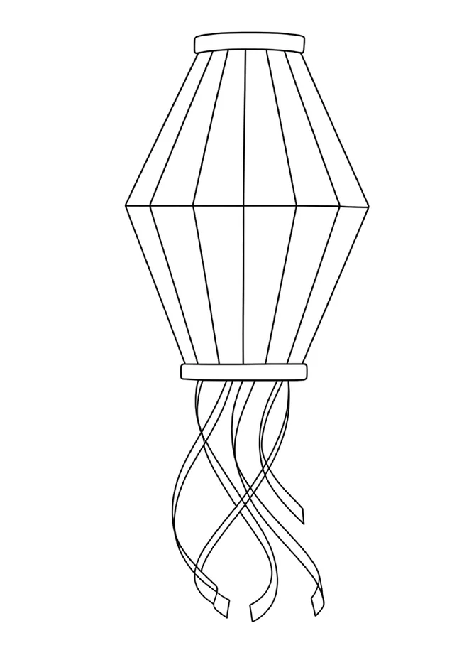 desenho de balao junino para colorir para imprimir e colorir - imagem 7